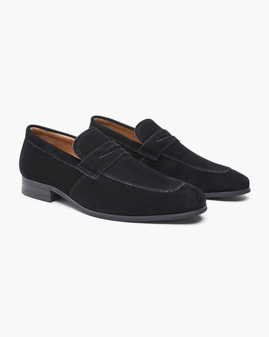 Fashion Date Suede Penny Loafers