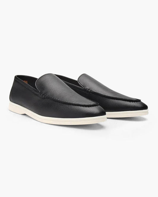 Fashion Date Cowhide Leather Loafers